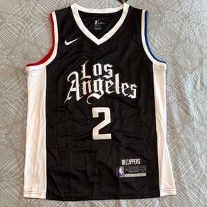 Nike Black and White Los Angeles Clippers Jersey - Kawhi Leonard- size 48 - M